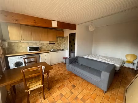 appartement - rdc - 24 m2 - 1 pièce - meublé