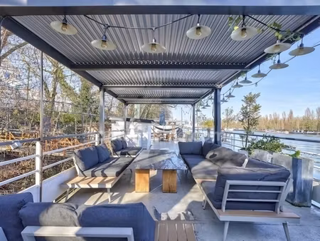 92150 - suresnes - peniche freycinet 180m2 avec terrasse de 100m2 - havre de paix aux port