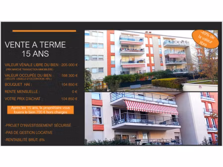 achat appartement 3 pièces 60m² st fons 69190