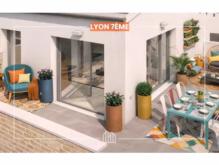 vente appartement neuf 5 pièces 80m2 lyon 7eme - 445000 € - surface privée