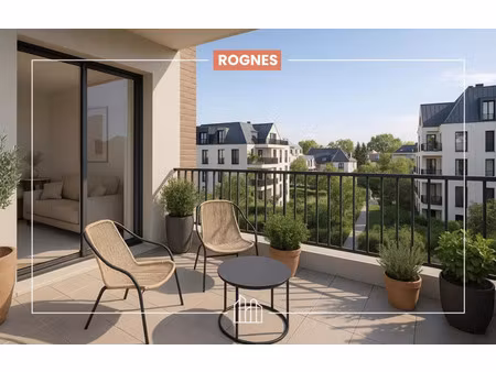 vente appartement neuf 4 pièces 93m2 rognes - 407000 € - surface privée