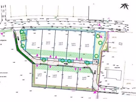 vente terrain anais 17540 - 59900 € - surface privée