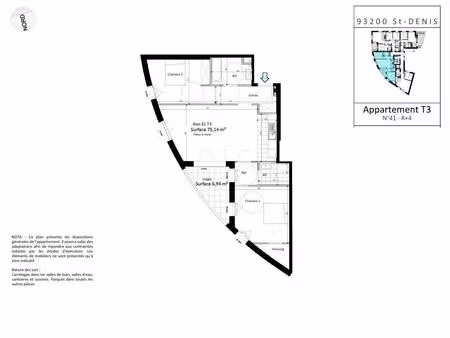 vente appartement 3 pièces