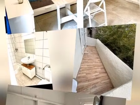 3 studios loués avec loyers garantis st marcel 51m2 + terrasse