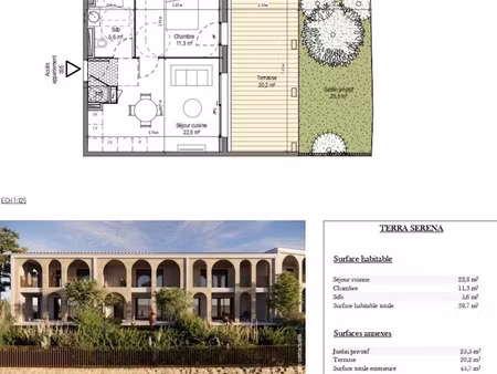 vente appartement 2 pièces 39 m² à nages-et-solorgues (30114)  185 416 €