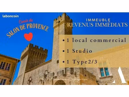 immeuble revenus immédiats  cœur de salon de provence