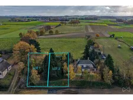 terrain pour maison quatre façades avec vue sur les champs