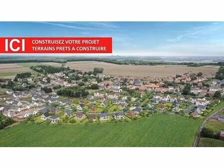 terrain constructible viabilisé à vendre