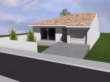 terrain avec maison neuve à vendre