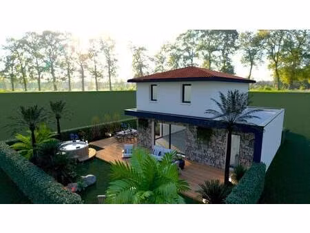 terrain avec maison neuve à vendre