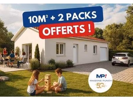 terrain avec maison neuve à vendre