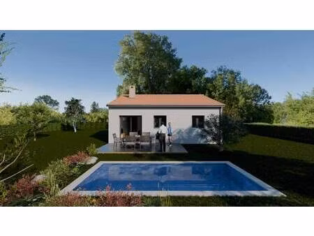 terrain avec maison neuve à vendre