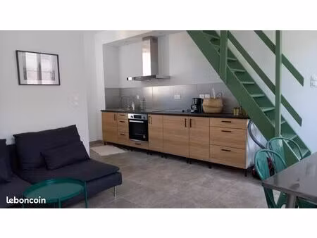 confortable t2 bis duplex meublé lumineux