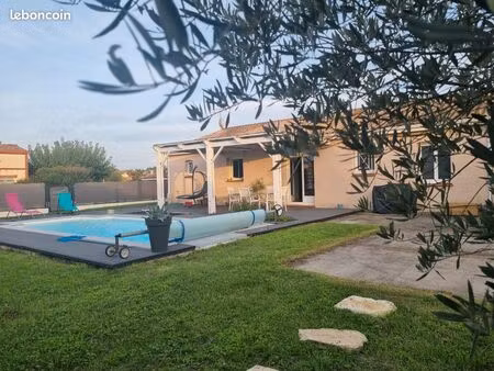 maison de plain pieds t4/5 - avec piscine