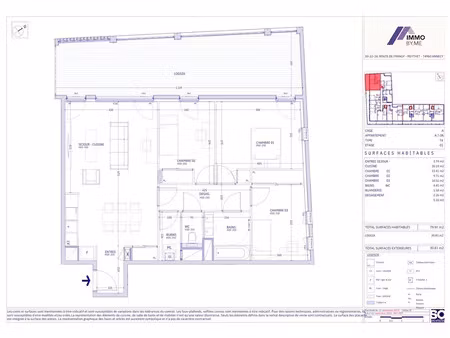 vente appartement 4 pièces 79.91 m² à meythet (74960)  450 000 €
