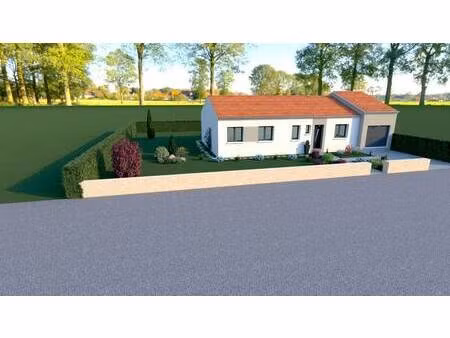 terrain avec maison neuve à vendre