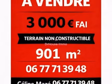 vente terrain 901 m² à pamproux (79800)  3 000 €