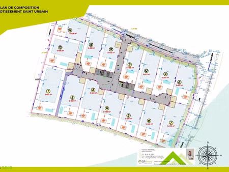 vente terrain à saint-urbain (29800)  58 322 €