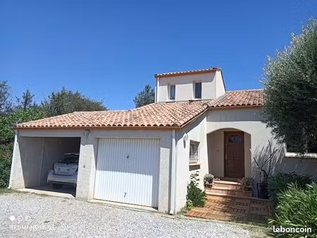 ? villa languedocienne 120 m² marseillan les mougres - 3 chambres + bureau - jardin + terr