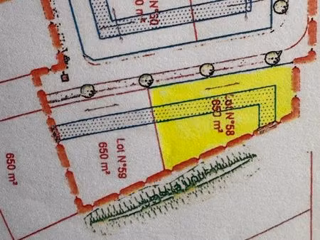 vends terrain viabilisé