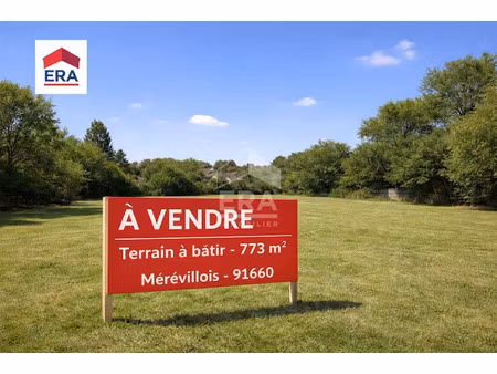 vente terrain 773 m² à le mérévillois (91660)  90 000 €