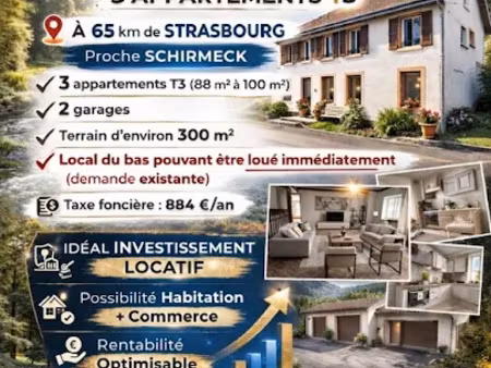 vente immeuble 288 m² à allarmont (88110)  94 000 €
