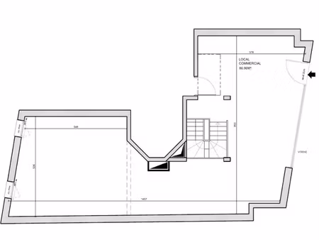 vente locaux professionnels 146 m² à pantin (93500)  662 500 €