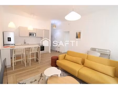 superbe t2 meublé suréquipé de 39 m² – 1er étage  belle de mai  proche centre-ville