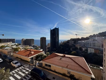 beausoleil - studio à rafraichir avec terrasse et mer