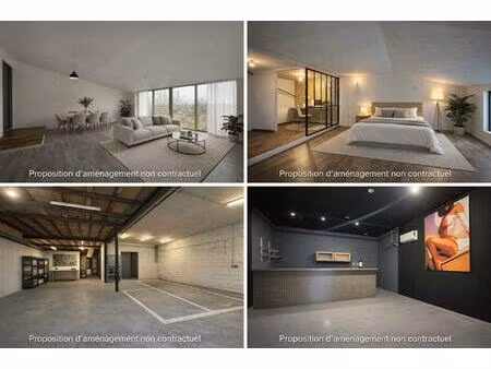 atelier + loft résidentiel – idéal artisan / activité + habitation