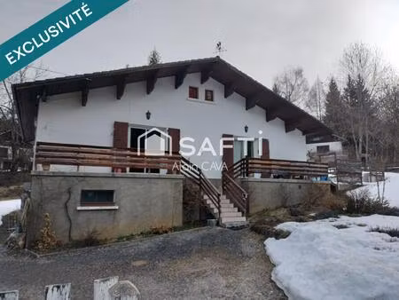 maison de 103 m² avec terrasse  garage en sous sol sur 1360m² de terrain cloturé