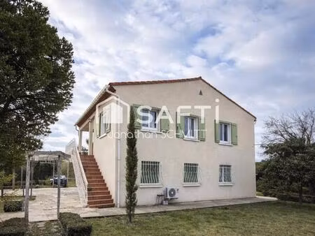grand terrain clos : maison 154 m²