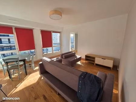 f2 meublé renové avec parking proche gares