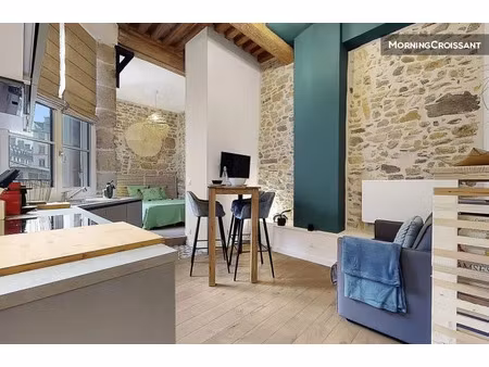location meublée appartement 1 pièce 30 m² à lyon 1er (69001)  1 575 €