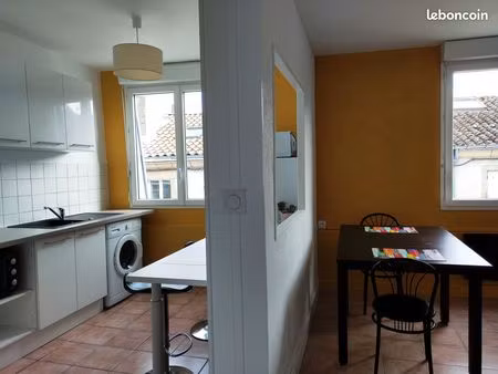 t2 meublés – plein centre – fibre – prêts à vivre