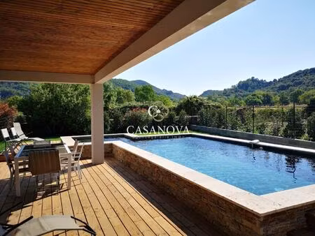 superbe environnement ! villa contemporaine de plain-pied avec 850 m² de terrain  piscine 