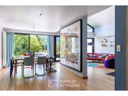 maison d'architecte signée jacques mattern avec jardin