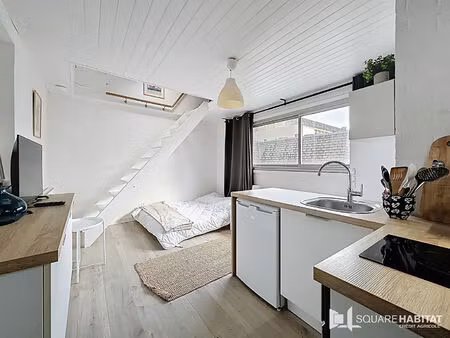appartement rennes - rue st malo / hotel dieu - studio duplex - 14.65m2 'loi carrez' et 23
