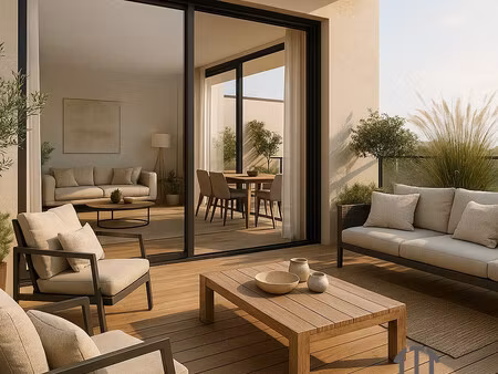 t2 coudoux terrasse+parking