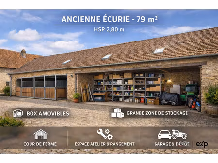 local de stockage– 79 m² – site privé –fontenay tresign