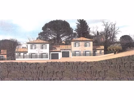 terrain constructible avec permis de construire pour 2 logements