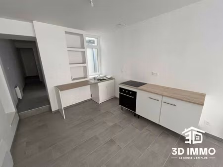 location appartement 2 pièces 47m² avesnes sur helpe 59440