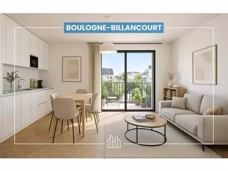 vente appartement neuf 2 pièces 40m2 boulogne-billancourt - 403880 € - surface privée
