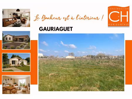 vente terrain 450 m² à gauriaguet (33240)  59 900 €