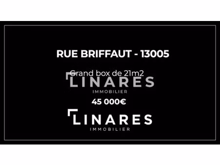 vente parking 21 m² à marseille 5ème (13005)  45 000 €