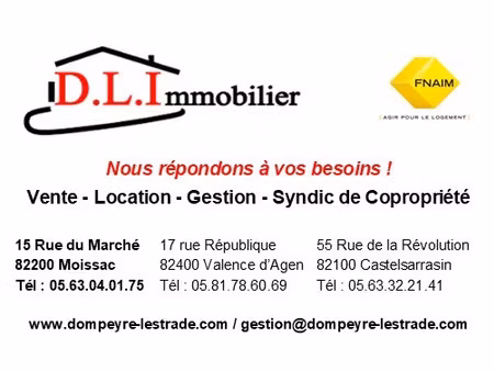 location maison 5 pièces 90 m² à moissac (82200)  790 €