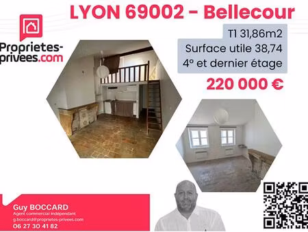 appartement lyon 1 pièce(s) 31.86 m2