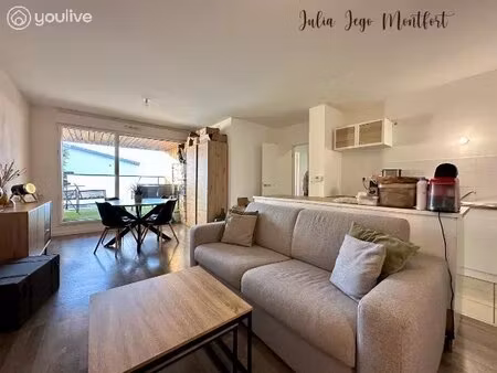 appartement 3 pièces avec terrasse au pied des commodités