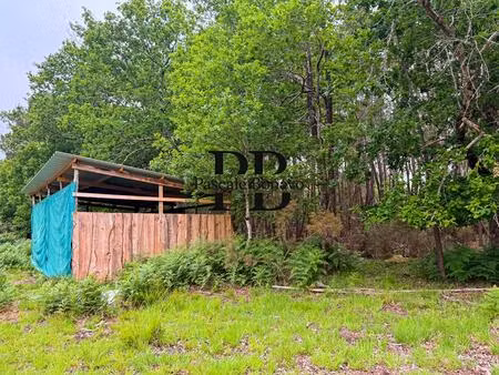vendays montalivet - terrain 2327m2 avec hangar agricole