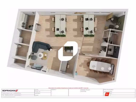 bureaux neufs aménagements offerts